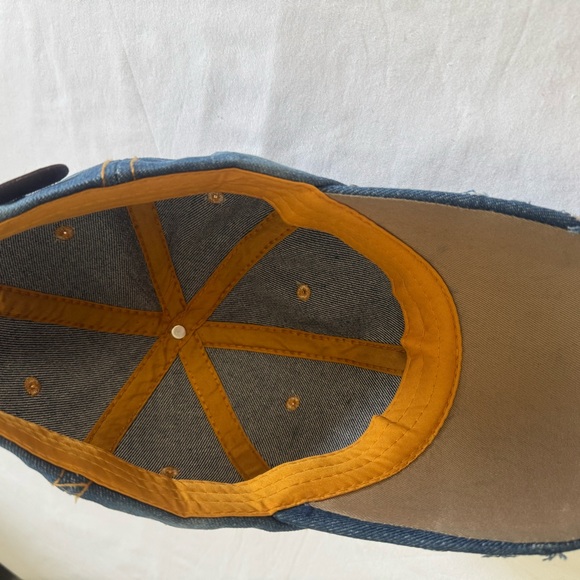 Denim Cap with Rhinestone Smiley - Picture 4 of 4